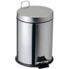 Adatto-M T906705 Pattumiera acciaio inox AISI 304 brillante pedale 5 litri