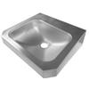 InoxLaser Sanitari LX1360 Lavabo rettangolare "Chigi"con mensole in acciaio inox