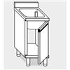 InoxLaser Arredo 21600.08 Lavatoio armadio agi cm 80x60x85h 1 vasca - porte battenti