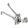 Klarco Rubinetteria e accessori per cuci KL1200 Miscelatore PROFESSIONALE biforo muro monocomando a leva clinica