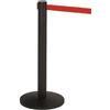 Adatto-M T103341 Colonnina metallica nera sistema divisorio con nastro Rosso 2 metri (confezione da 2 pezzi)