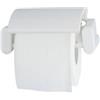 Adatto-M T104101 Porta rotolo carta igienica aperto in plastica bianco