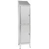 InoxLaser Professional IN-S50.694.09.430 Armadio Multispogliatoio In Acciaio Inox Aisi 430 A 2 Posti A 2 Ante Con Tramezza Sporco/Pulito