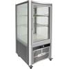 FORCAR-FREDDO G-VGP200R Espositore refrigerato vetrina 4 lati a vetro luce led - Capacità 200 Lt