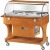 Forcar attrezzature per la ristorazione CLR2787N Carrello legno refrigerato (+2°+10°C) 3x1/1GN cupola/pianetto