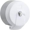 Adatto-M T908006 Distributore carta igienica a estrazione centrale Base in ABS grigio e cover in ABS bianco