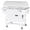 Forcar attrezzature per la ristorazione CLR2788NBTB Carrello in legno refrigerato (-5°+5°C) 3x1/1GN Cupola plx - BIANCO