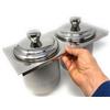 Gastronorm Europe GEL VGCV-2MINI Kit 2 mini carapine con coperchio piramidale da inserire in vetrina gelato