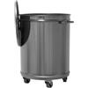Top Lavelli Italia MC1003 Pattumiera carrellata rotonda inox AISI 304 da 100 litri