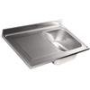 Top Lavelli Italia LV6008 Top lavello in acciaio inox AISI 304 dim.1000X600 1V SG SX