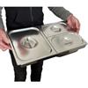 Gastronorm Europe GN TIMGS1214 Telaio divisorio Gastronorm 1/1 inox per 2 contenitori GN 1/4 e 1 da GN 1/2