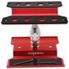 KUBOWAI Stazione di Riparazione Auto RC,Rotazione/Sollevamento/Abbassamento a 360° per Modellino di Auto Fuoristrada per Camion 1/8 1/10 1/12 (Rosso)