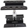 KUBOWAI Stazione di Riparazione Auto RC,Rotazione/Sollevamento/Abbassamento a 360° per Modellino di Auto Fuoristrada per Camion 1/8 1/10 1/12 (Nero)