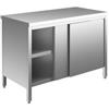 InoxLaser Arredo EU03300-15 tavolo armadio ECO cm 150x70x85h piano liscio - porte scorrevoli