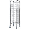 FORCAR CA1455 Carrello inox portavassoi universale 10 vassoi