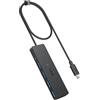 Anker hub usb c, Adattore con 4 porte USB 3.0, OTG ultrasottile da 5 Gbps, Cavo 60 cm, per MacBook, Mac Pro, Mac mini, iMac, Surface Pro, XPS, PC, unità flash, HDD mobile (ricarica non supportata)