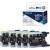 LCL LC1220 LC1240 LC1280 LC1240BK LC1280BK Cartucce d'inchiostro Compatibile con Brother MFC-J6510DW MFC-J6710DW MFC-J6910DW MFC-J5910CDW DCP-JW525DW JW725DW JW925DW MFC-J280W J425W J430W J435W(5Nero)