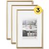 walther design oro 20 x 30 cm confezione da 3, cornice in plastica Galeria KG030H3