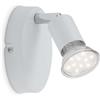 Briloner Leuchten 2767-016 Faretto Orientabile, Metallo, GU10, 3 Watts, Bianco