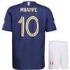 Kingdo Maglia Francia Set Mbappe Home - 2022-2024 - Bambini e Adulti - Ragazzi - Uomo - Maglia Calcio Regali - Sport t Shirt - Abbigliamento sportivo, Blu, XXL