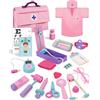 Lehoo Castle Valigetta Dottore Bambini, Giochi Bambina, Kit Dottoressa Bambina, Kit Medico, Valigetta Dottoressa, Kit Dottore Bambino, Giochi Bambina 3 Anni(Rosa)