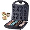 SOKANY SK-08002 1400W Macchina per ciambelle, Spazio per fino a 16 ciambelle, Rivestimento Antiaderente, Temperatura Automatica, BPA free