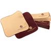 Langer & Messmer panni per lucidare la pelle liscia in 100% cotone in un pratico set - Il panno per lucidare le scarpe per la cura professionale delle calzature (Bordeaux | Beige)
