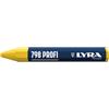 LYRA L4880007, LYRA 798, gesso professionale per marcature professionali su molte superfici, scatola con 12 gessetti gialli