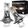 Pulilang Lampadine H7 LED 22000LM, 2023 Aggiornato Anti Errore Canbus 500% Luminosità 12V 6500K LED H7 Faro per Auto e Moto Abbaglianti o Anabbaglianti Luci, Sostituire Lampade Alogene e Xeno, 2PCS