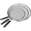 3 Pcs Paraschizzi Cucina In Inox Per Padelle con Manico Coperchio  Antischizzo In Acciaio Inox Paraspruzzi In Acciaio Inox Per Padelle  Coperchio a Prova Di Olio Pratico Coperchio Per Pentole 25/29/33cm 