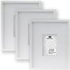 YiPinYin Set di 3 cornici portafoto bianche da 28 x 35,6 cm con doppio passepartout per foto formato A4 e 17,8 x 12,7 cm, 3 cornici per foto A4 per montaggio a parete.