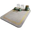 NeuWook Tappetino Scolapiatti, Rettangolo Tappetino di Drenaggio Asciugapiatti e Scolaposate, Antiscivolo Resistenti al Calore, Utilizzati in Tavoli e Utensili da Cucina, 40 x 50 cm (Grigio, M)