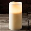 Lights4fun Grande Candela Decorativa in Cera con 3 LED Bianchi Caldi a Pile di 30 cm per Interni