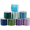 PH PandaHall PandaHall - 8 rotoli di filo di nylon per nodi cinesi, corda per macramè, 0,8 mm, corda intrecciata rotonda per perline, braccialetti, creazione di gioielli, 45 m per rotolo