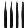 KYLOS 4 Pezzi Pinzetta per sopracciglia,Tweezers,pinzetta Professionale,Pinza sopracciglia professionale,Pinza sopracciglia,Per Sopracciglia,Bellezza e trucco,Naso e peli del naso
