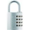 ABUS Lucchetto a combinazione in alluminio da 40 mm, argento, confezione blister