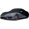 JUDANNA Telo Copriauto Sostituzione per 1998-2024 Porsche 911(Serie 991/992/996/997), Copriauto Impermeabile, 6 Strati Telo Copri Auto con Porta con Cerniera per Protezione da Neve, Pioggia, Polvere