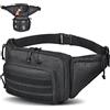 Norhogo Marsupio Uomo Sportivo, Multiuso Porta Sportivo Marsupio Molle Tattico Cintura Corsa Sottile Zaino da Camping e Outdoor, Tracolla Tattico Militare Fondina Porta Pistola, marsupio tattico
