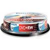 Philips Confezione DVD+RW Philips 4,7GB spindel 4x 10pezzi [DW4S4B10F/10]