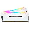 CORSAIR RAM DIMM Corsair Vengeance RGB PRO DDR4 3600 Mhz Da 16GB (2x8GB) Bianco CL18 INTEL XMP