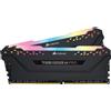 CORSAIR RAM DIMM Corsair Vengeance RGB PRO DDR4 3200 Mhz Da 64GB (2x32GB) Nero CL16 INTEL XMP