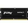 Kingston FURY RAM SO-DIMM Kingston FURY Impact DDR5 5600 Mhz Da 32GB (2x16GB) Nero CL40