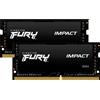 Kingston FURY RAM SO-DIMM Kingston FURY Impact DDR4 2666 Mhz Da 64GB (2x32GB) Nero CL16 INTEL XMP