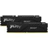 Kingston FURY RAM DIMM Kingston FURY Beast DDR5 4800 Mhz Da 64GB (2x32GB) Nero CL38 INTEL XMP