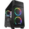 SHARKOON Case Sharkoon V1000 RGB Midi-Tower Nero Tempered Glass