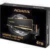 ADATA SSD ADATA LEGEND 960 MAX 4 TB Grigio Scuro/Oro PCIe 4.0 x4 NVMe 1.4 M.2 2280