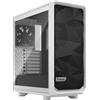 FRACTAL DESIGN Case Fractal Design Meshify 2 Compact White TG Clear Tint Midi-Tower Bianco/Nero Tempered Glass