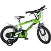 Dino Bikes Bicicletta Bambino 16 Serie Mtb Boys Verde Con Rotelline Stabilizzatrici