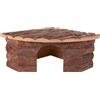 zooplus Exclusive Casetta ad angolo - L 42 x P 30 x H 15 cm