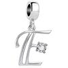MariaFonte Charm New 2024 MariaFonte Adatto per Tutte Marche Bracciali Collane Lettera Alfabeto Iniziale Nome Argento Compleanno Anniversario Ciondoli Originale Amicizia Mamma Bead Cuore Natale Pendente
